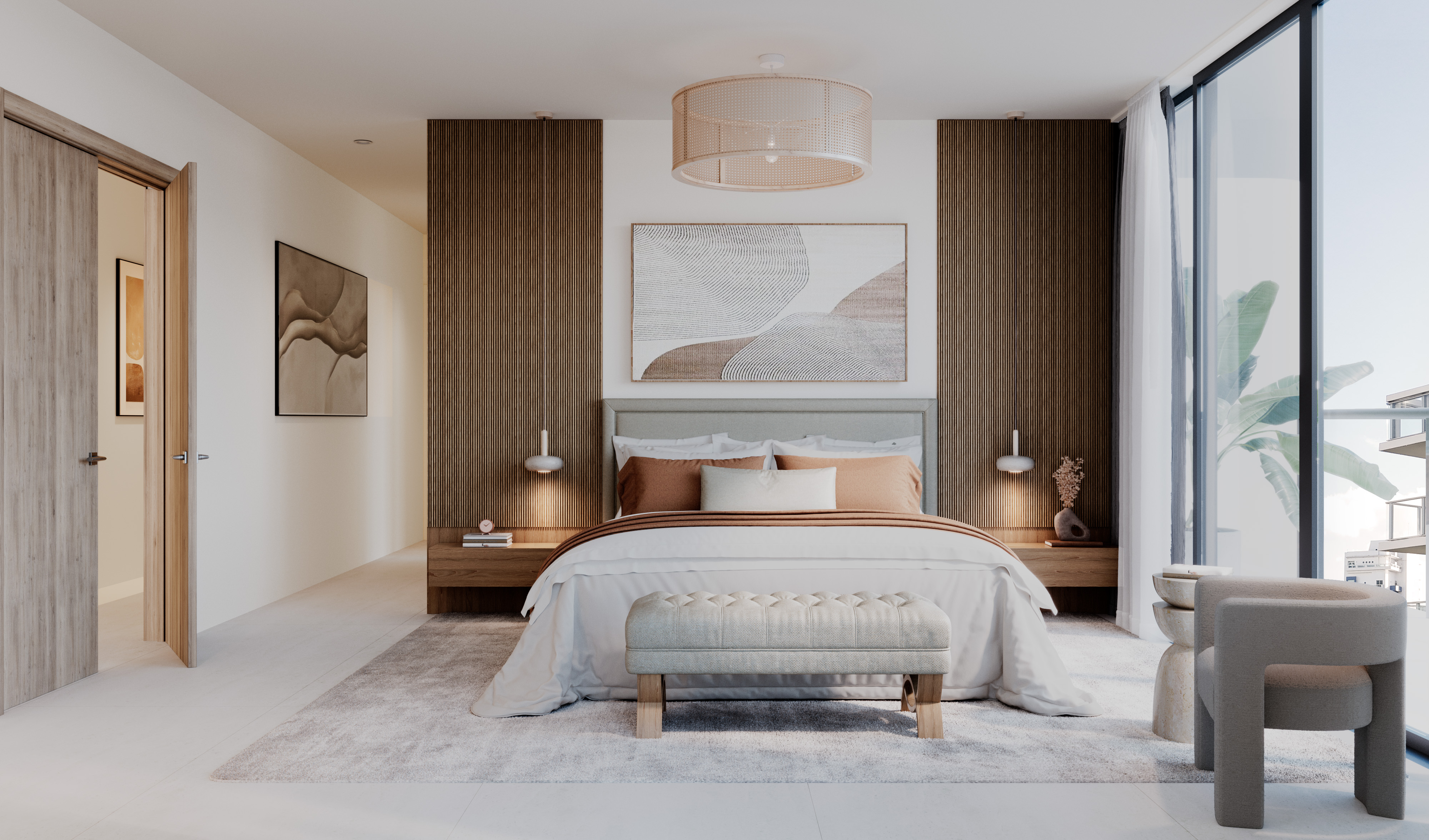 Alma · Residence 701 — primary bedroom